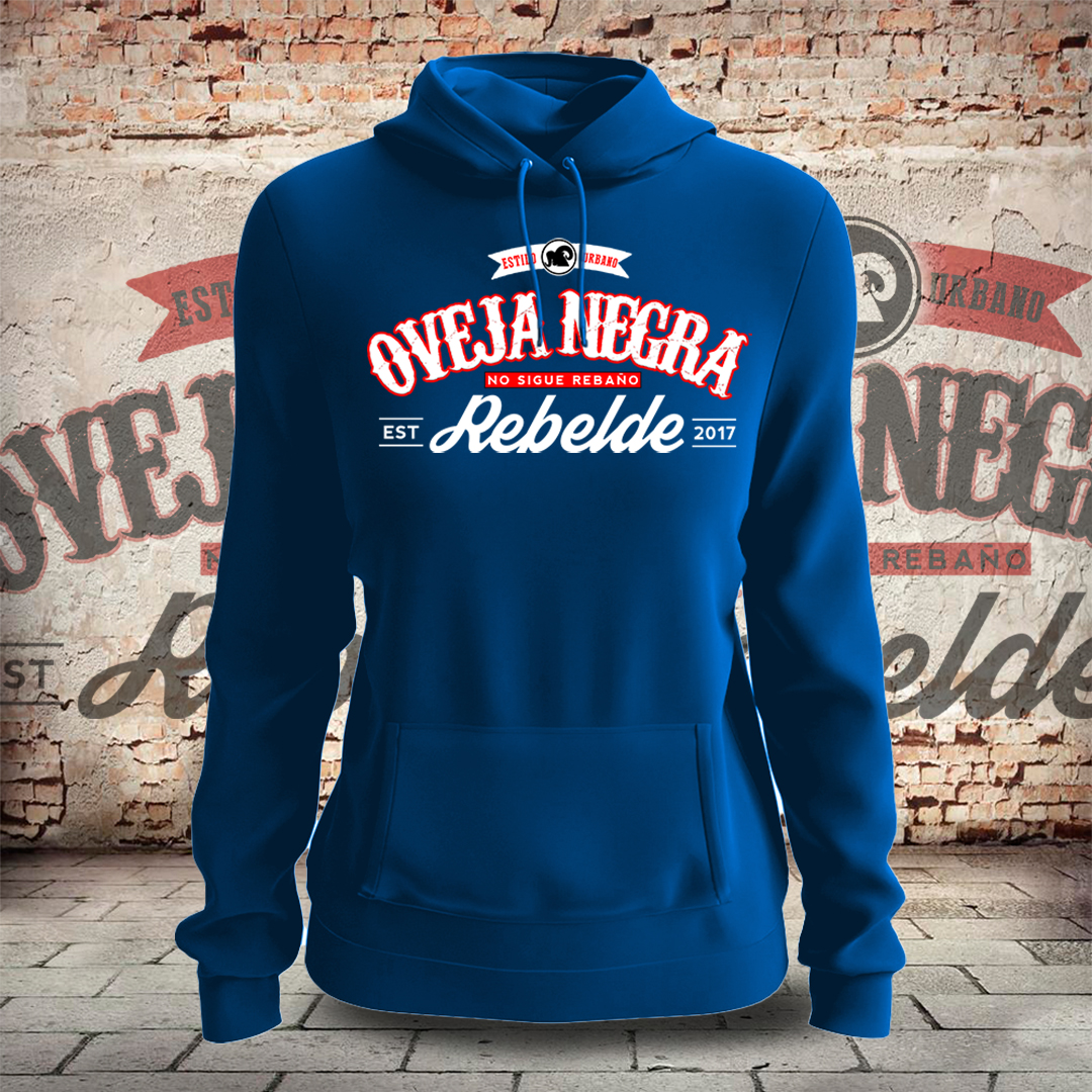 Sudadera Canguro Mujer Oveja Negra Rebelde — EST 2017 - Imagen 3