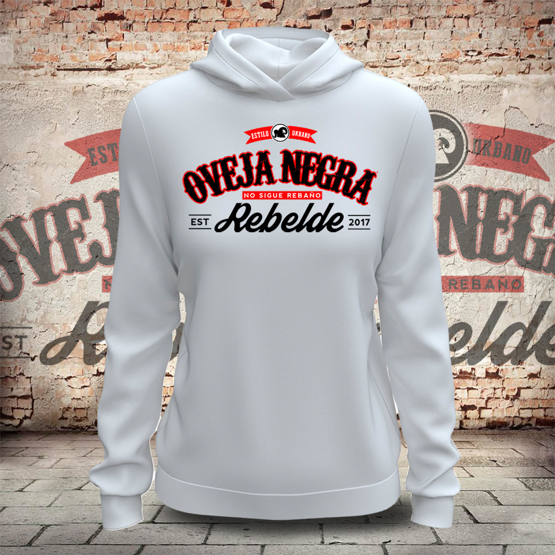 Sudadera Canguro Mujer Oveja Negra Rebelde — EST 2017 - Imagen 4