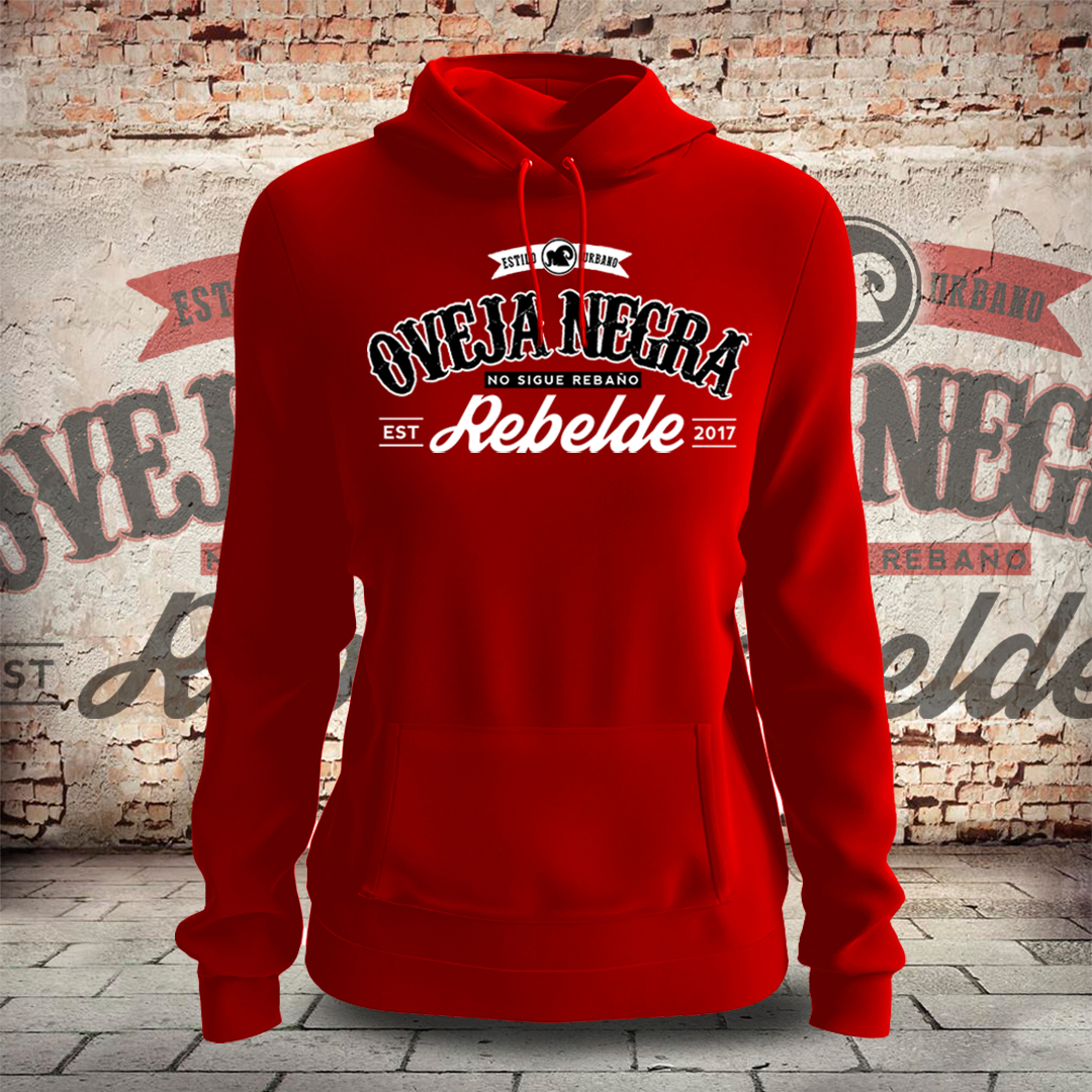 Sudadera Canguro Mujer Oveja Negra Rebelde — EST 2017 - Imagen 7