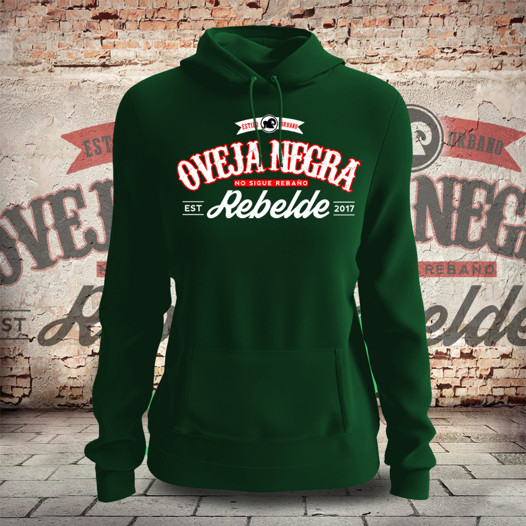 Sudadera Canguro Mujer Oveja Negra Rebelde — EST 2017 - Imagen 8