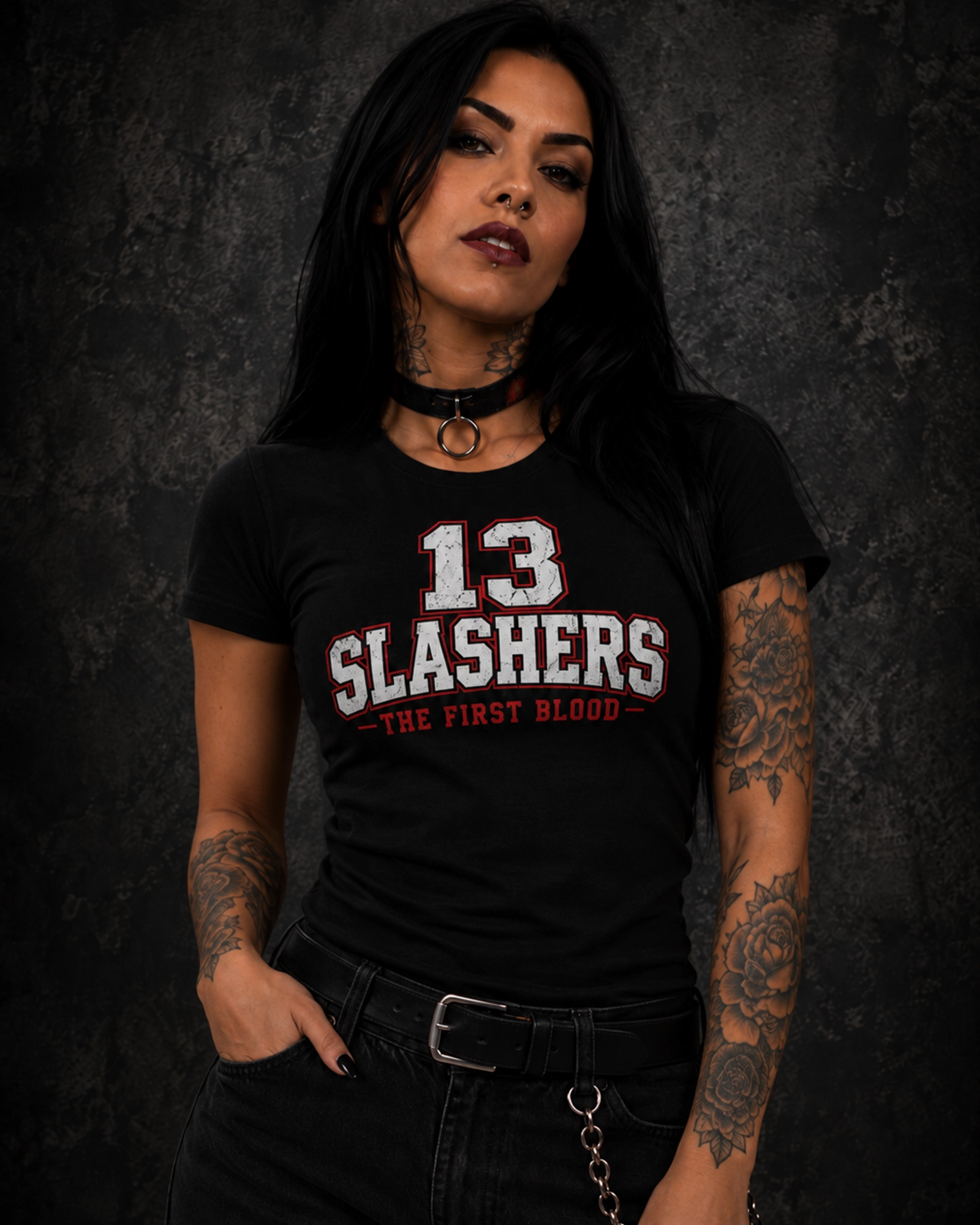 13 Slashers FIRST BLOOD | Camiseta Jamaica mujer