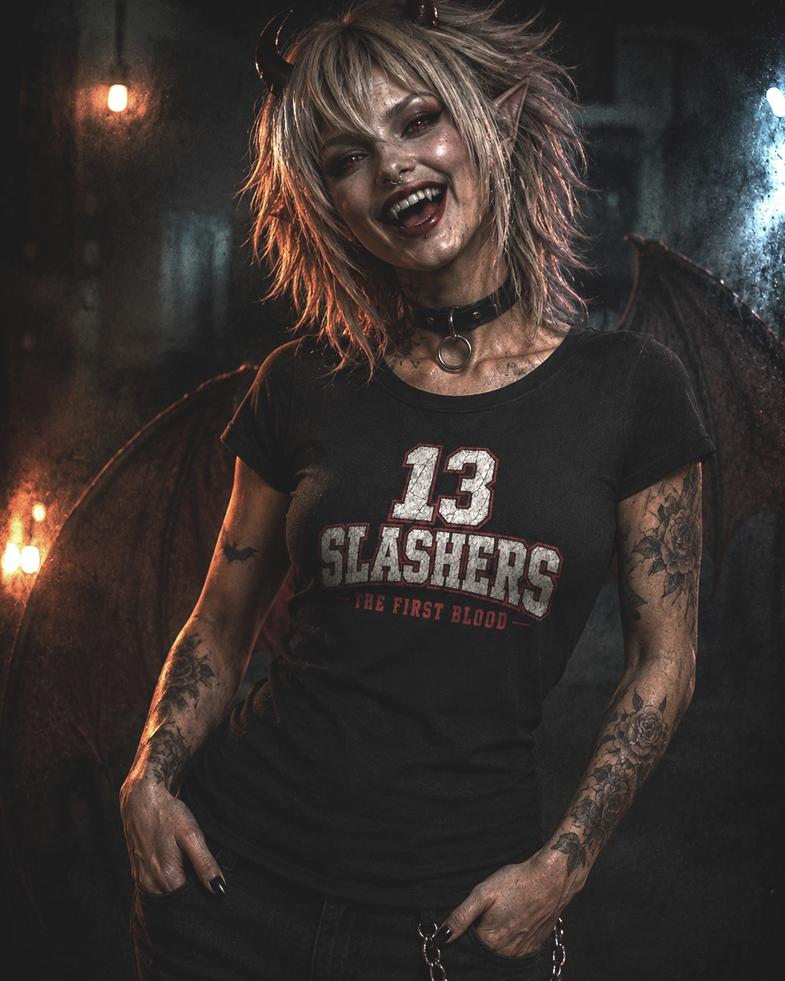 13 Slashers FIRST BLOOD | Camiseta Jamaica mujer