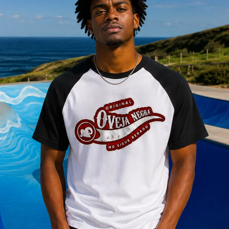 Oveja Negra Rebelde HIPHOP STYLE | Camiseta Baseball K330 hombre