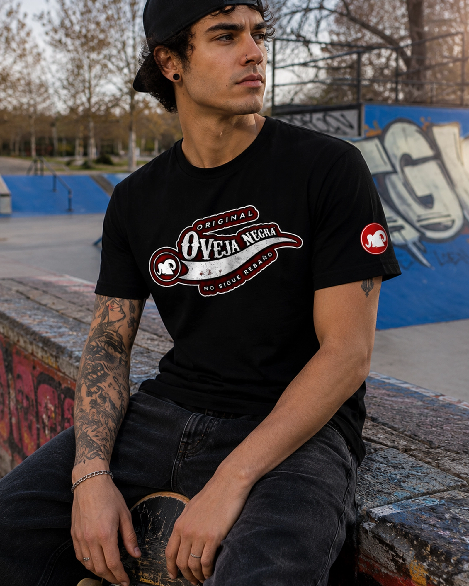 Oveja Negra Rebelde HIPHOP STYLE | Camiseta manga corta hombre - Imagen 2