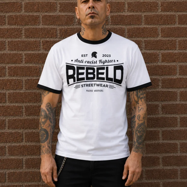 Rebeld SPARTAN | Camiseta Ringer hombre