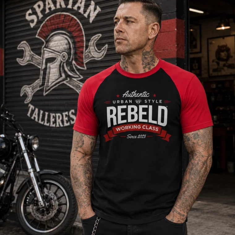 Rebeld WORKING CLASS | Camiseta Baseball K330 hombre