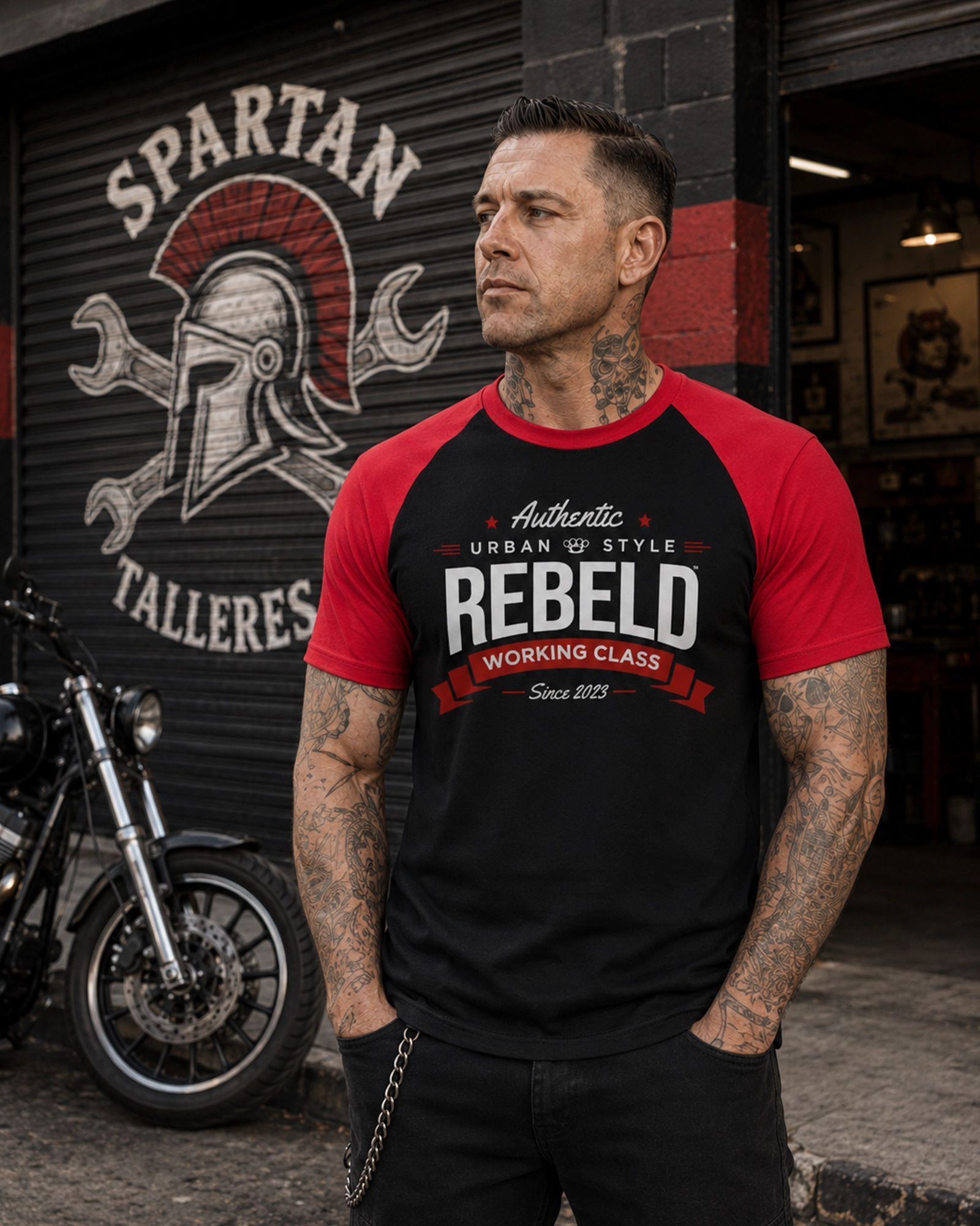 Rebeld WORKING CLASS | Camiseta Baseball K330 hombre