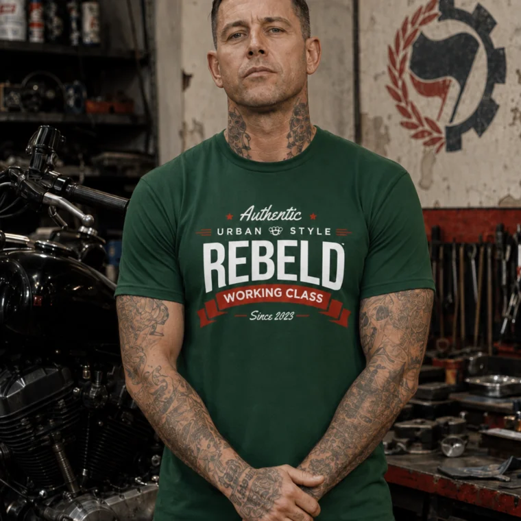 Rebeld WORKING CLASS | Camiseta DOGO Premium hombre