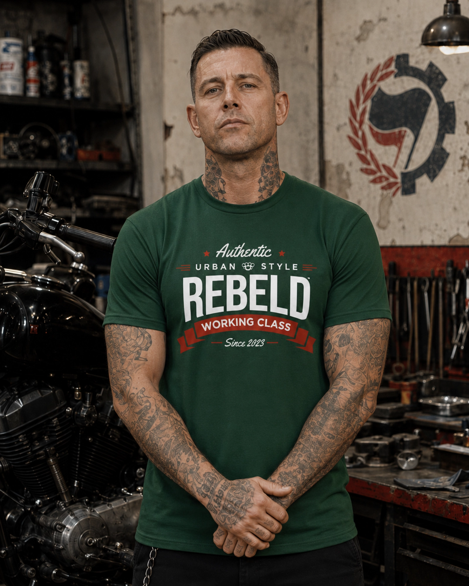 Rebeld WORKING CLASS | Camiseta DOGO Premium hombre