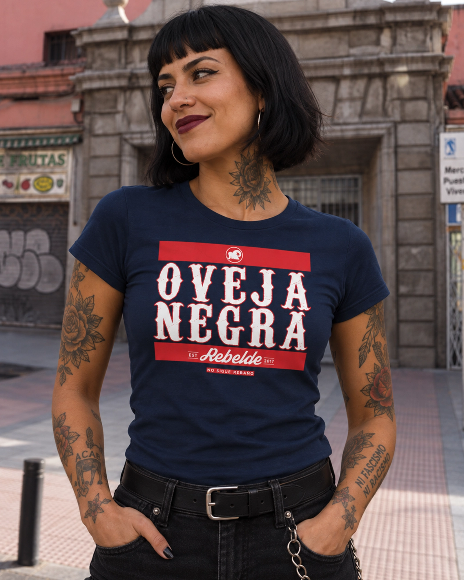 Oveja Negra Rebelde URBAN | Camiseta Jamaica mujer - Imagen 2