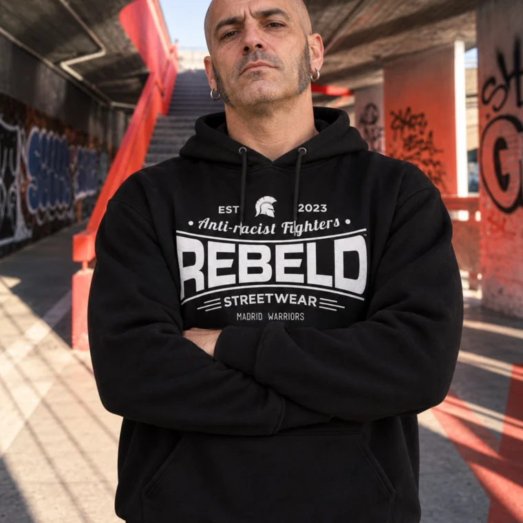 Rebeld SPARTAN | Sudadera Capucha SU1087 hombre